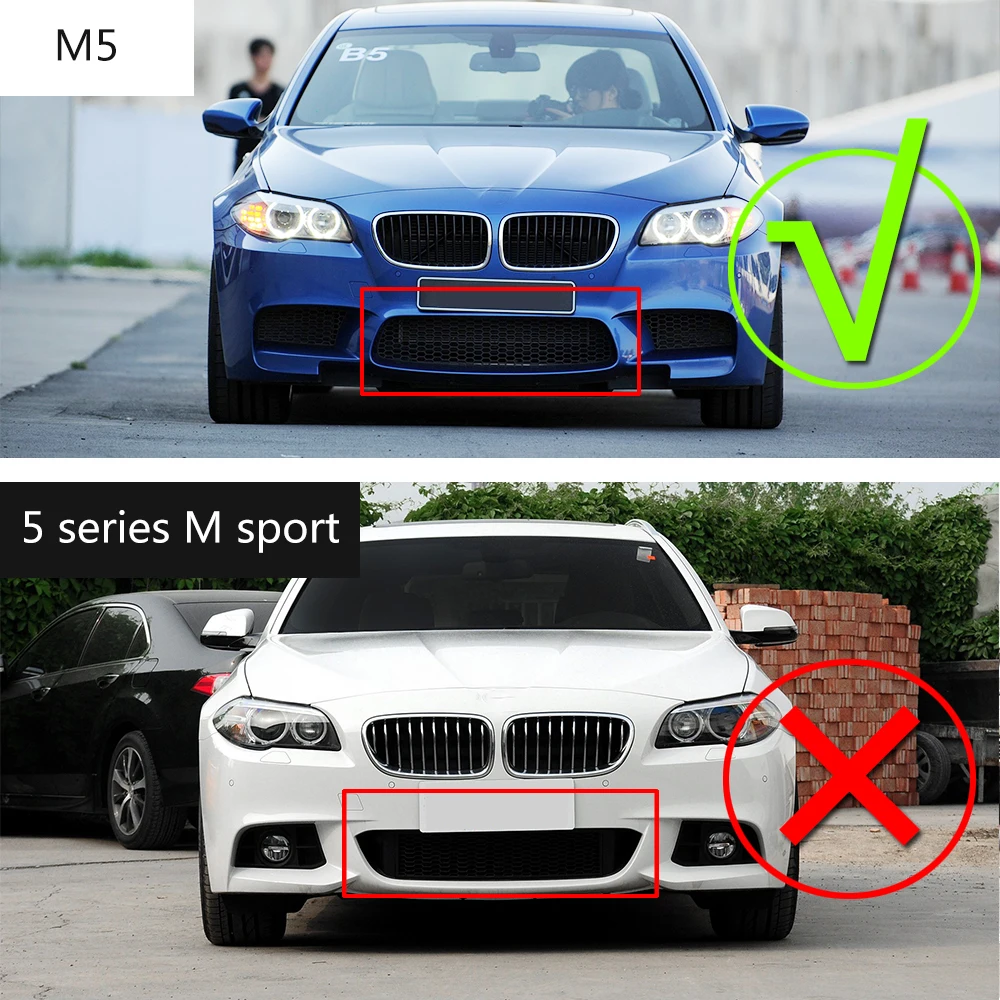 Карбоновые передние бамперы для BMW 5 серии F10 M5 2011 2017 2 шт./компл. автомобильный