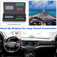 car electronic accessories head up display hud for jeep grand commander 2018 2021 windshield projector alarm system safe