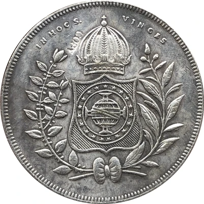 1843 Бразилия 400 Роу копии монет | Дом и сад