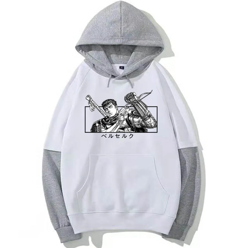 Толстовка мужская с капюшоном японское аниме манга берзер кишки Свитшот - купить