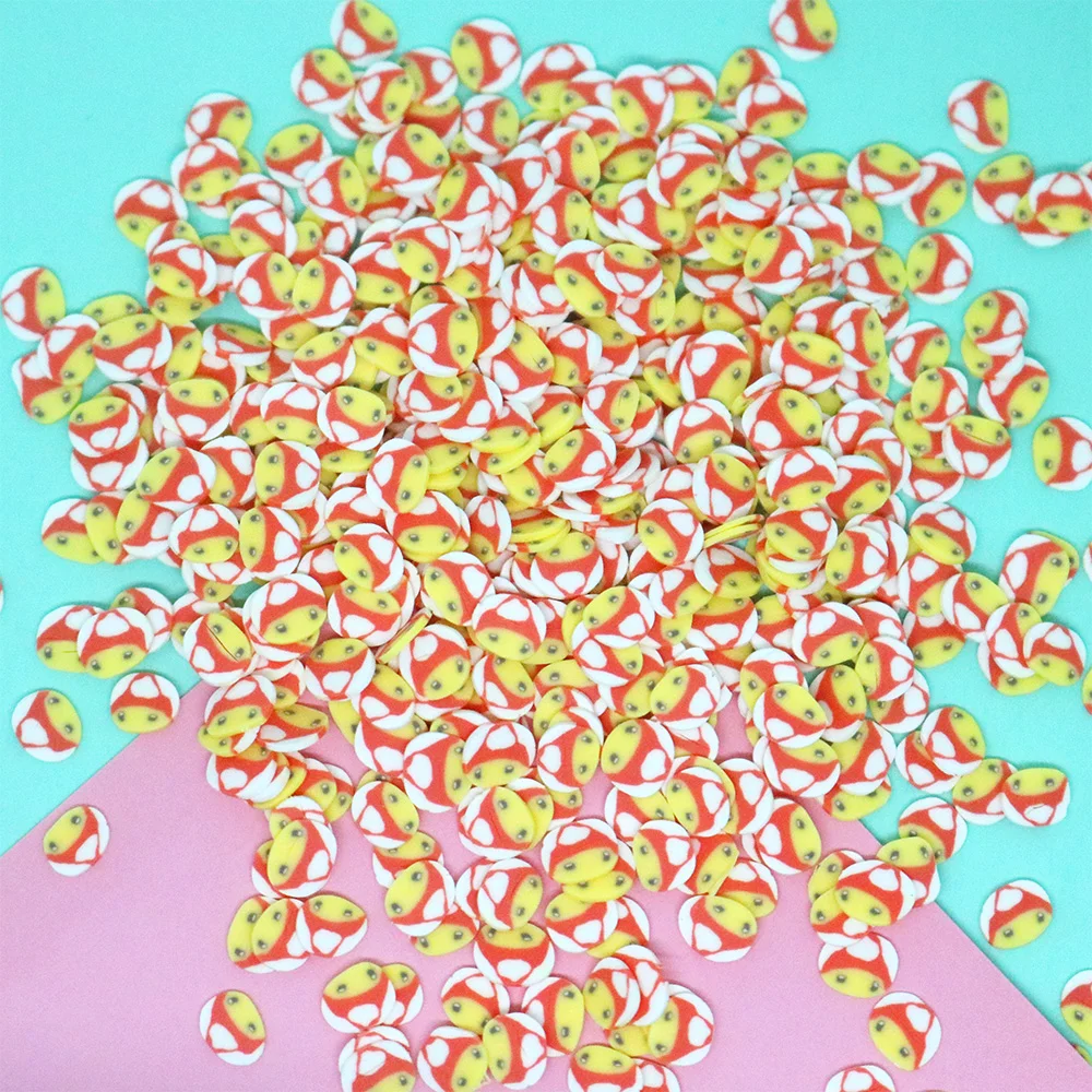 50g Japanese Anime Totoro Girl Polymer Slices Hot Clay Sprinkles for Slime Filling Material DIY Craft Nail Art Decoration 5mm - купить по