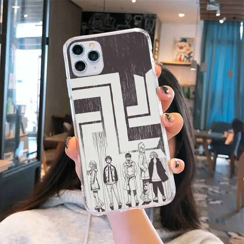 

Anime Tokyo Revengers Mikey Comics Phone Case Transparent for iPhone 6 7 8 11 12 s mini pro X XS XR MAX Plus