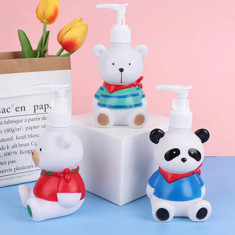 

Cute Bear Portable Lotion Bottle Liquid Soap Dispenser Shower Gel Shampoo Bottle
