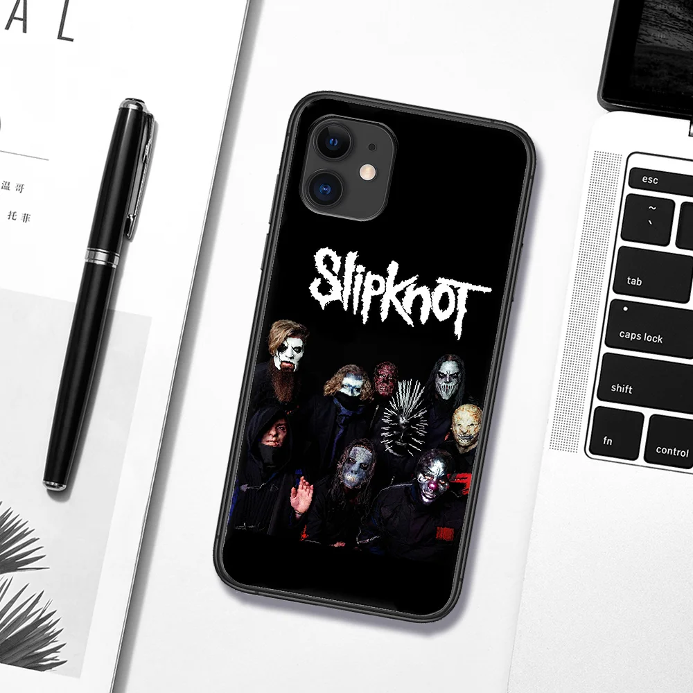 

Slipknotes Band Phone Case For Iphone 5 5S SE 2020 6 6S 7 8 Plus 11 12 Mini X XS XR Pro Max black Etui 3D Funda Trend Back Tpu