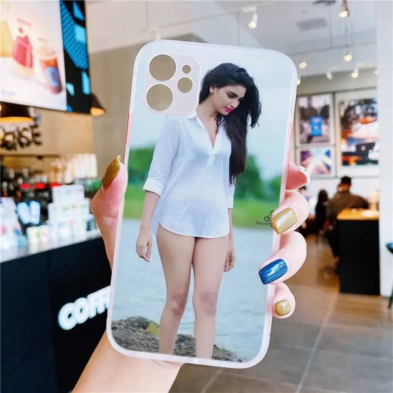 

Sexy Girl Phone Case White Transparent Matte For IPhone7 8 11 12 S Mini Pro X XS XR MAX Plus Cover Shell