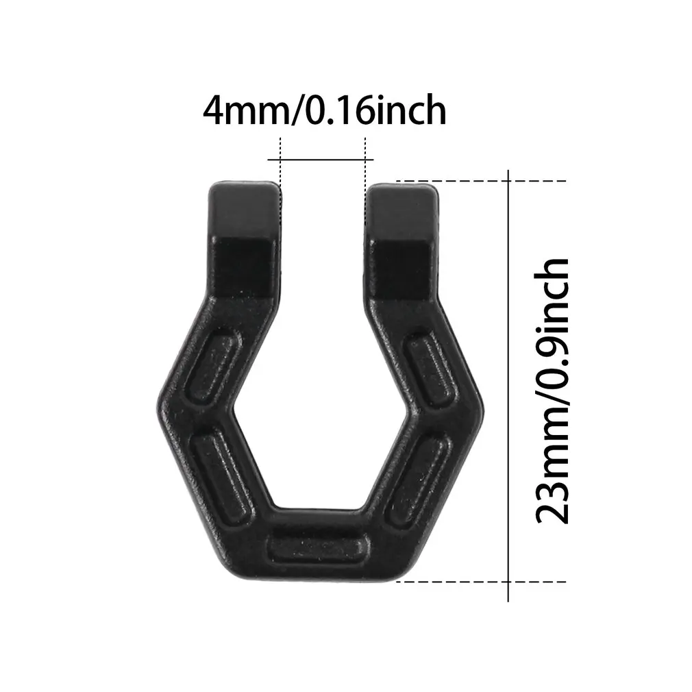 

4Pcs Climbing Car Parts Simulated Metal Bumpers D-ring Tow Hooks For Axial 1/10 RC Crawler SCX10 90046 D90