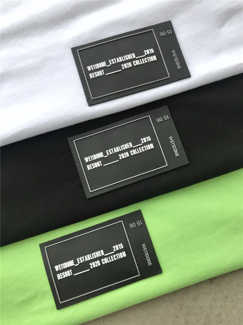 

Metal printing Logo WE11DONE T Shirt Men Women 1:1 Best-Quality Hip-hop Oversize WELLDONE T-shirt Tees