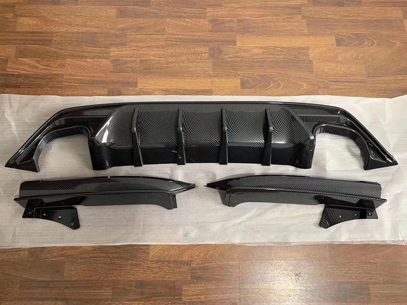 ABS яркий черный диффузор губа на задний бампер спойлер для Ford Focus ST line Хэтчбек 4