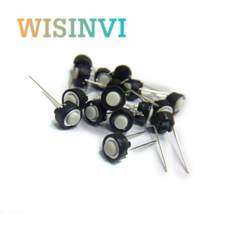 10-100PCS SKRGAED010 Tact Switch 6*6*5 white touch switch 6X6X5mm DIP Tactile Push Button Micro original | Обустройство дома