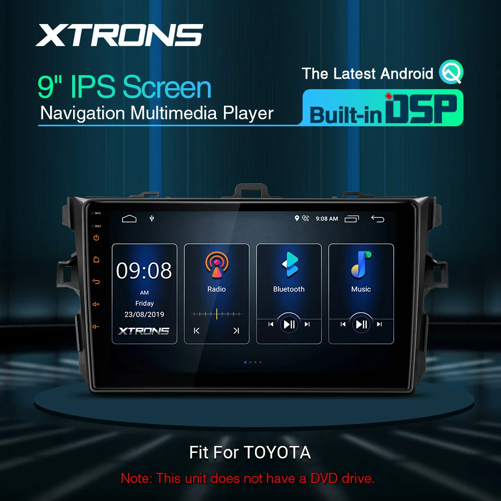 Новейший мультимедийный плеер XTRONS с 9 &quotDSP Android IPS экраном и GPS-навигацией для Toyota