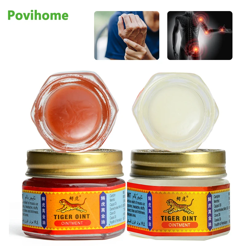 1 шт. 100% оригинальный красный/белый тигровый бальзам|Пластыри терапевтические| |