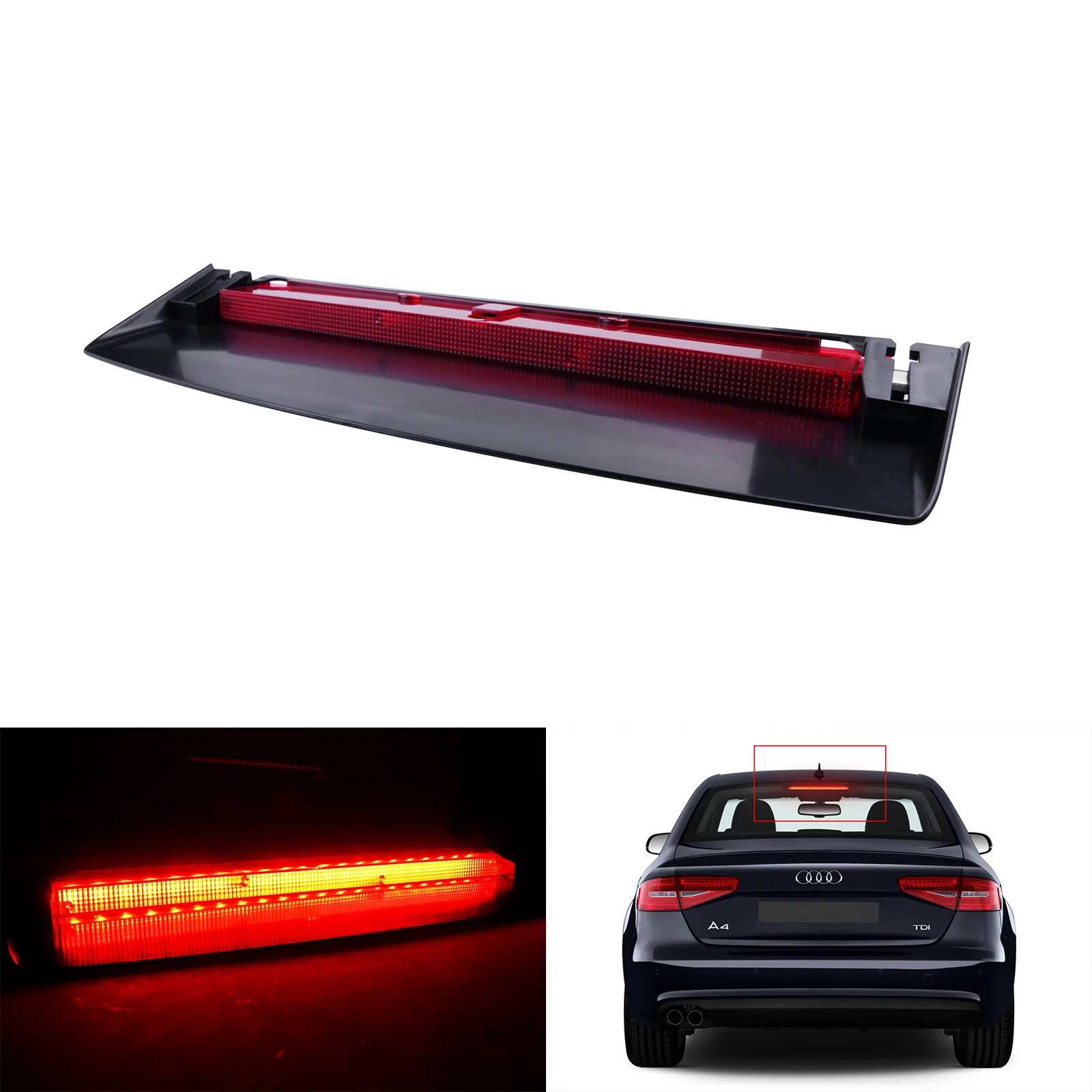 1 светодиодный задний высококачественный третий стоп светильник сигнал для Audi A4