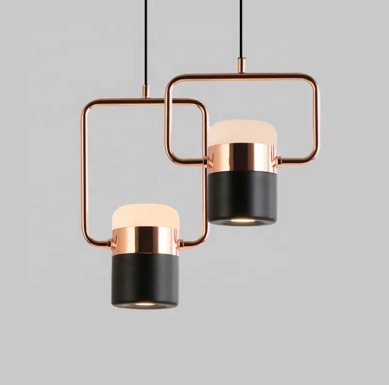 Хорошее качество современный одиночный медный светодиодный подвесной