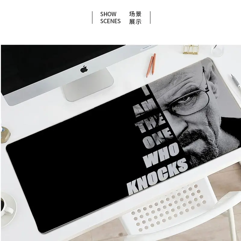 

Hot Sales Breaking Bad Rubber Pad To Mouse Game Large Gaming Mouse Pad Anti-slip Perfect Locking PC Computer Desk Mat
