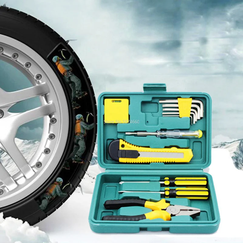 

Набор для ремонта автомобиля, 11 шт., комплект для аварийной ситуации для дома, комбинированный комплект, аксессуары для автомобиля, плоскогу...