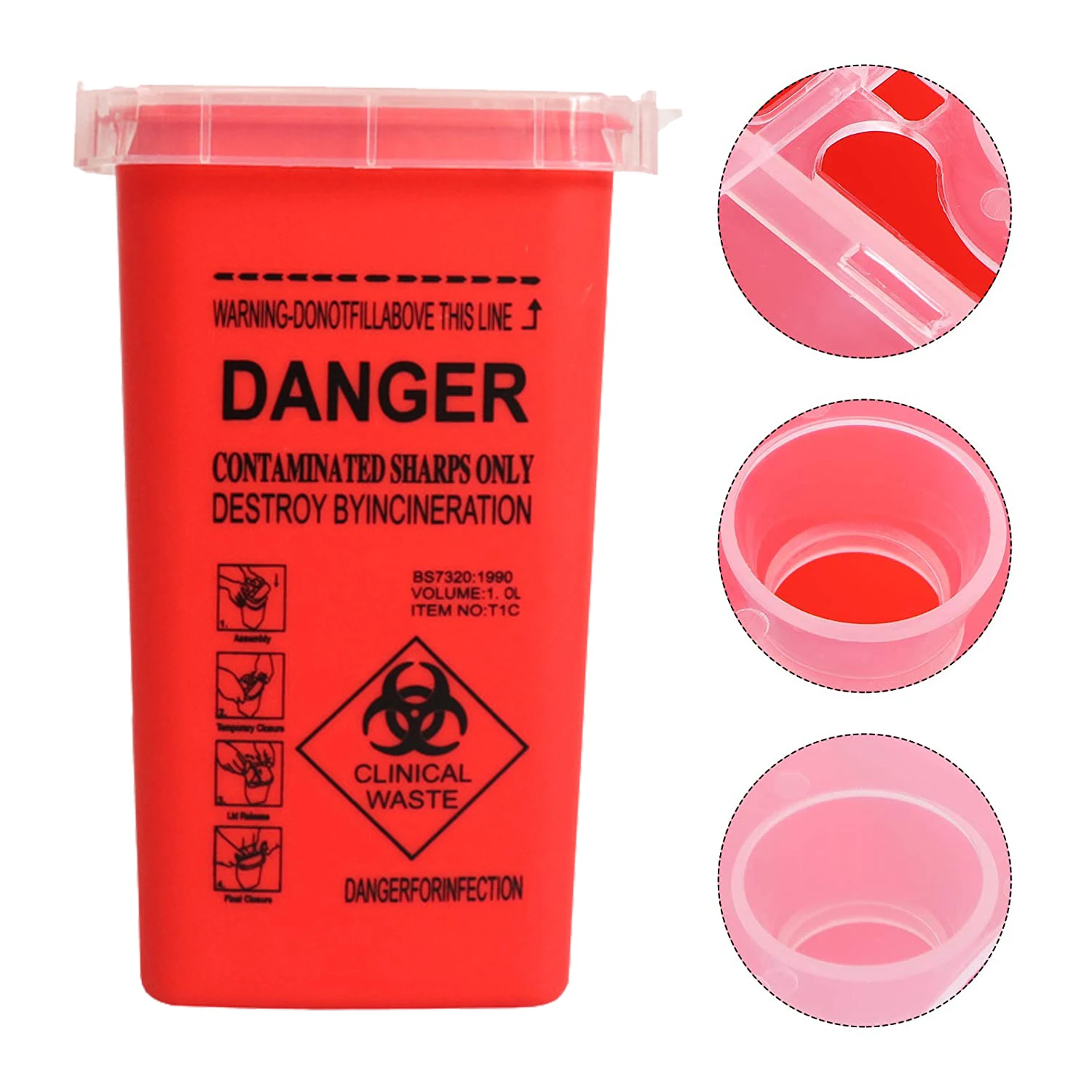 Контейнер для одноразовых лезвий стрижки парикмахерской | Красота и здоровье