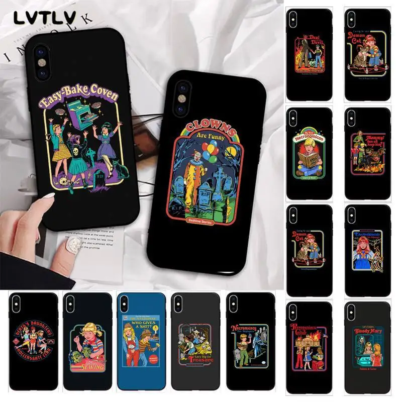 Funny Halloween Let's Summon Demons TPU Phone Case Cover Hull for iPhone 13 11 12 pro XS MAX 8 7 6 6S Plus X 5S SE 2020 XR