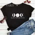 Женская футболка с рисунком Луны и фаз, футболки с рисунком