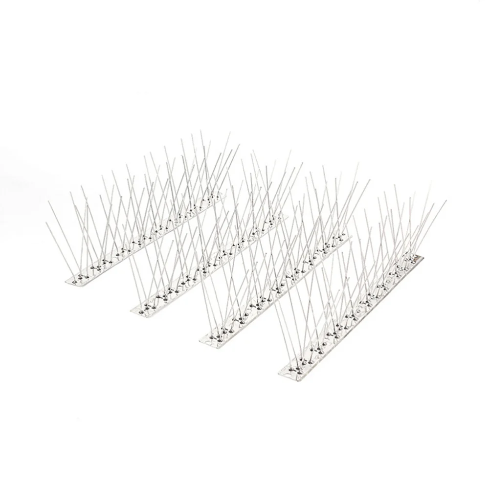

Bird Spikes Stainless Steel Anti-Bird Prevent Bird Dispeller for Garden Farmland Orchard