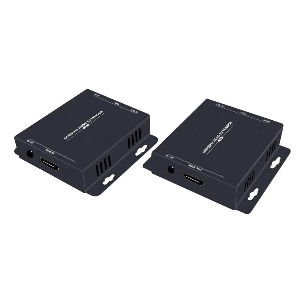 HDMI-удлинитель 4K @ 60 Гц Ultra HD 200 футов по Ethernet Cat5e/6 с ИК-поддержкой YUV444 HDMI2.0 HDCP2.2 18