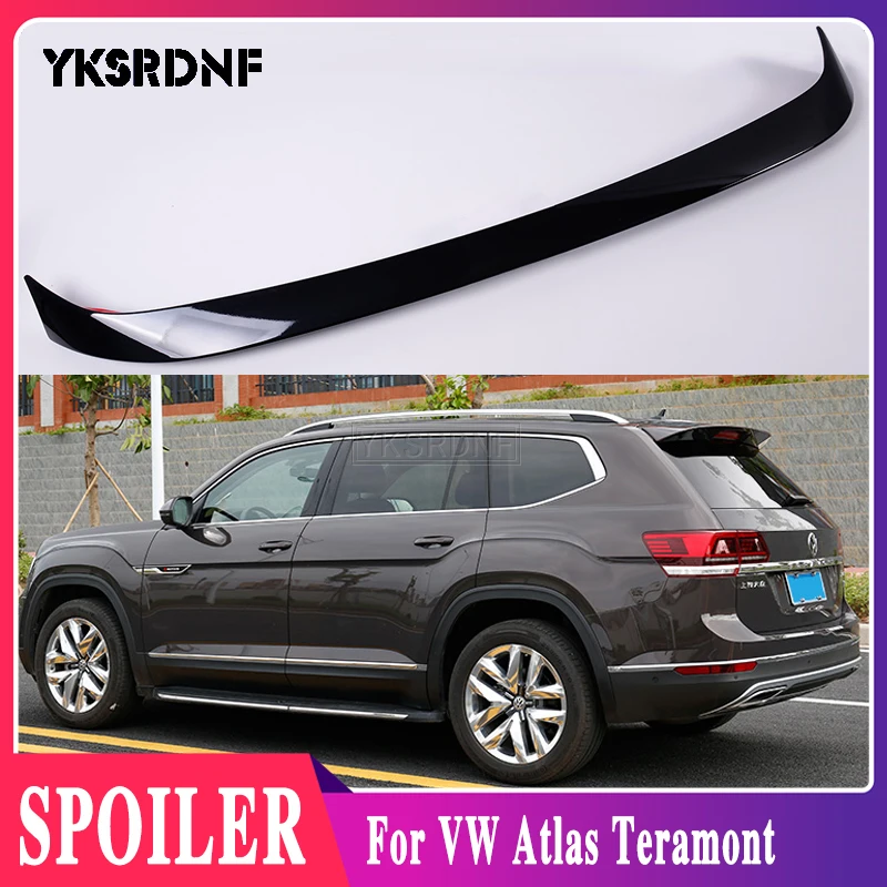 YKSRDNF для Volkswagen VW Atlas Teramont 2017 2018 Неокрашенный задний спойлер из АБС пластика
