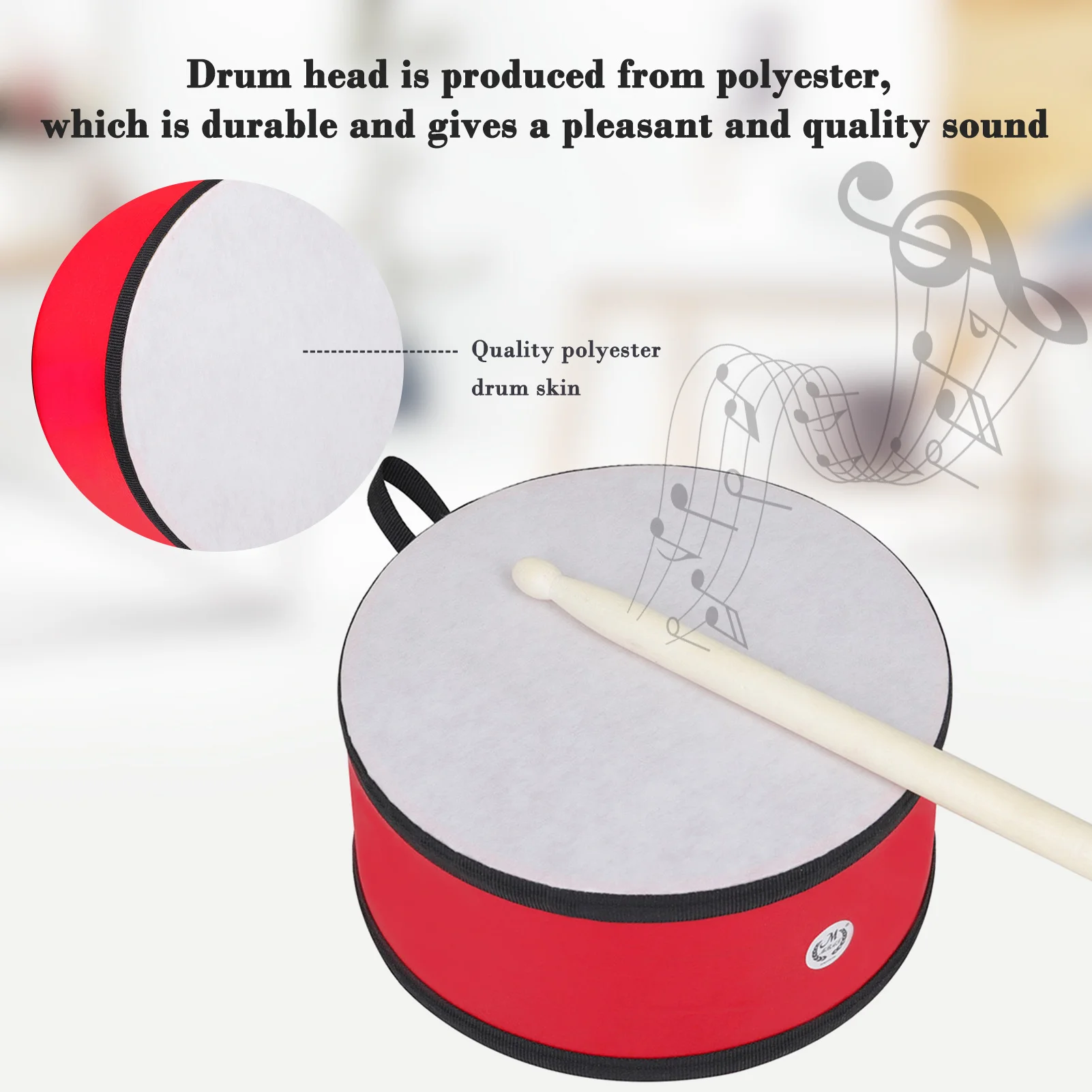 Muslady Hand Drums 8-inch Portable Drum Kids Toy Instrument with Stick | Спорт и развлечения