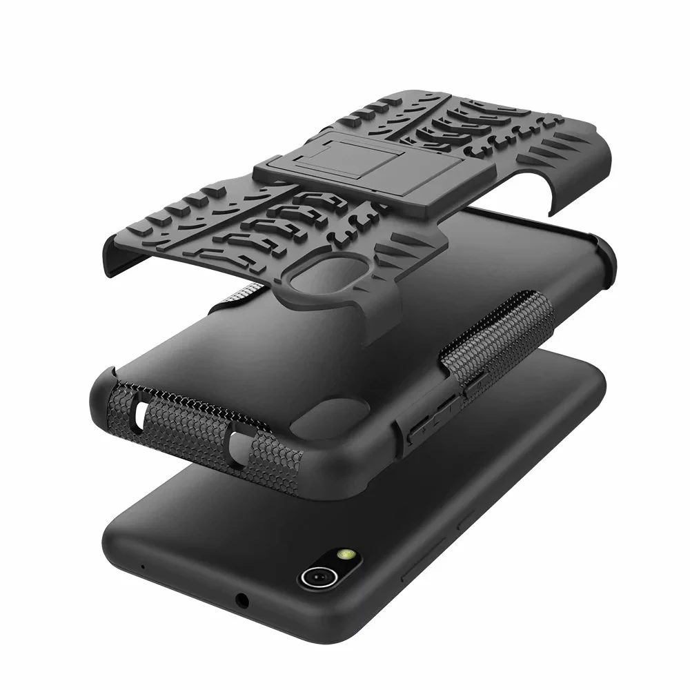 Сверхпрочный бронированный чехол подставка для Xiaomi Mi 9 Redmi 7 7A 9T K20 Pro Go 8 Lite Phcphone F1 6 6A