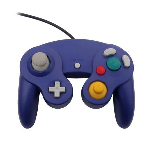Фиолетовый OSTENT проводной ударный игровой контроллер для nintendo GameCube NGC wii видеоигры - Цвет: Фиолетовый