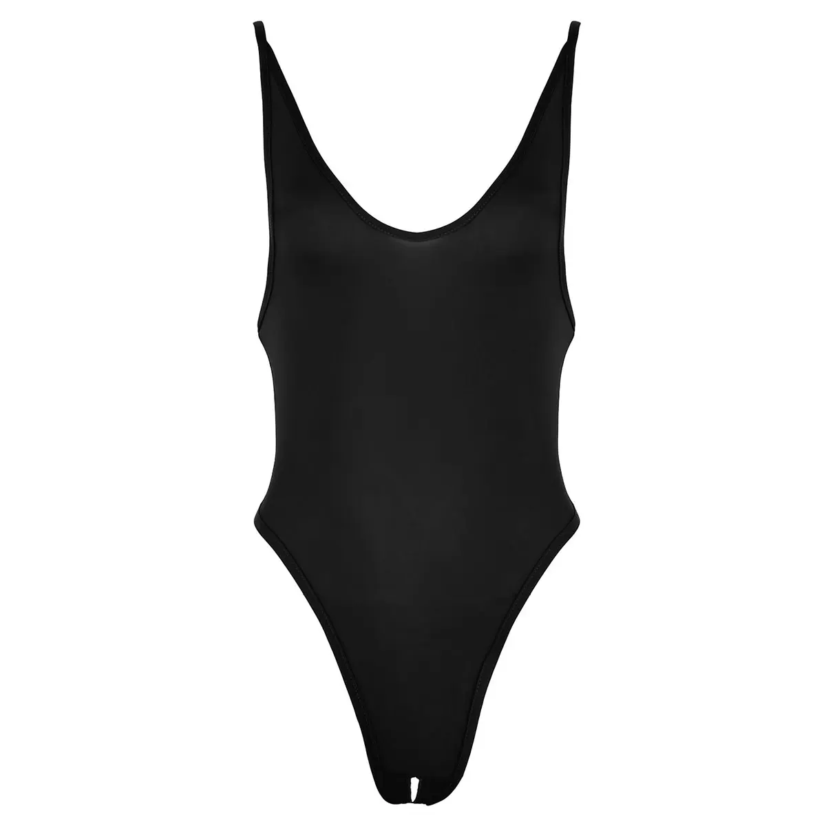 Женский купальник ультратонкие лямки глубокий U образный вырез открытая спина