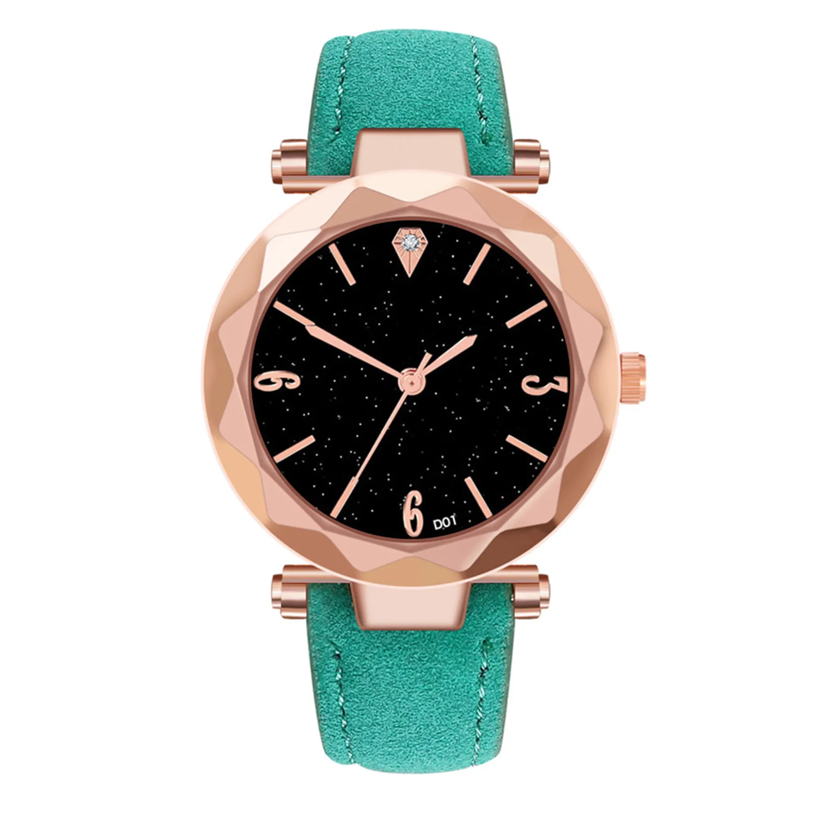 

Watches For Women Men Starry Creative Cutting Dial Leather Belt Quartz Watch Fashion Simple Watch Accessories Nice Gift