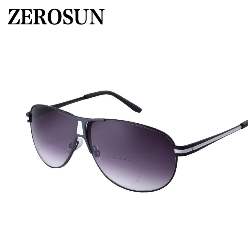 Zerosun очки для чтения Мужские Женские бифокальные диоптрийные солнцезащитные