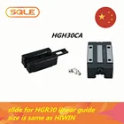 Высокое качество по доступной цене блок для линейный рельсовая линейная направляющая HGR30 1 шт. HGH30CA перевозки горка с распыляющей головкой размер такой же, как и HIWIN