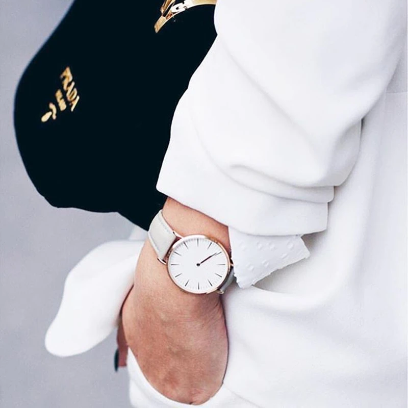 

PopFashion Simple Women Watches Ladies Casual Leather Quartz Watch Montre Femme Zegarek Damski Horloges Dames Relojes Mujer