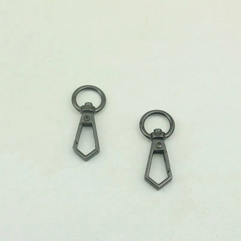 30pcs 13mm Metal Buckles Triangle Lobster Clasps Swivel Snap Hooks for Bags Chain Handbag Strap Connection Hardware Collar Clasp