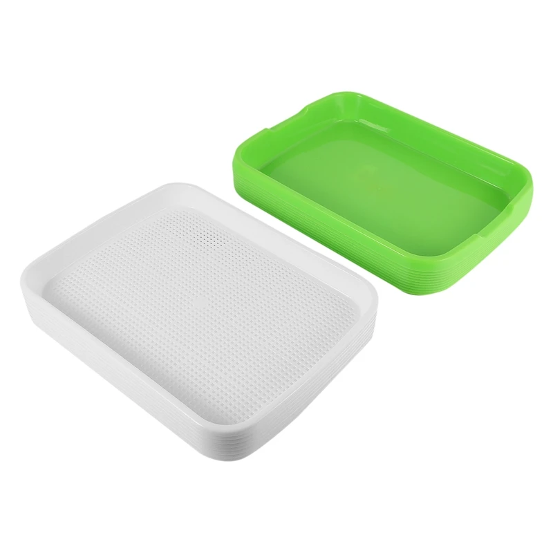 10 комплектов двухслойный поднос для прорастания семян | Дом и сад