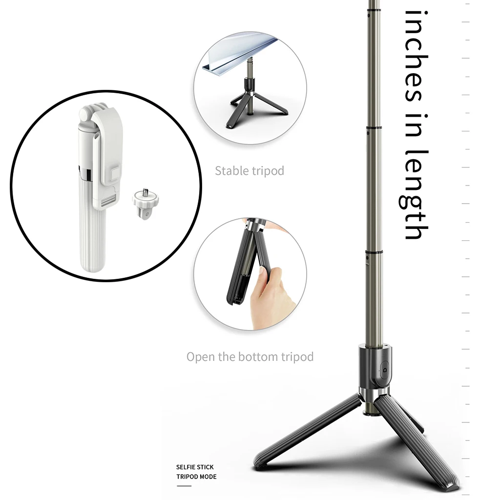 

3in1 Aluminium 33.9" L03 Tripod Selfie Stick with Remote for DSLR iPhone Android Recording