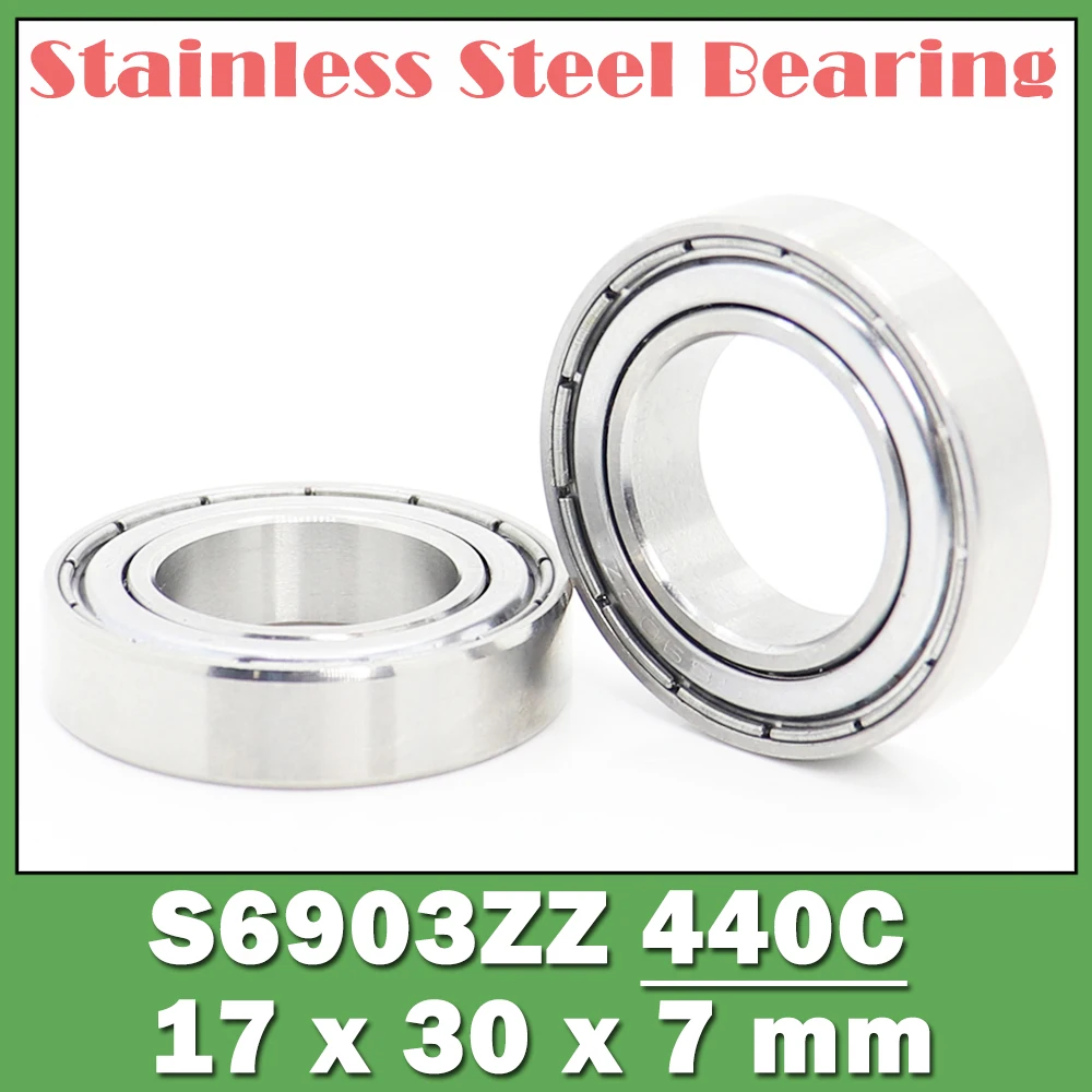 

S6903ZZ Bearing 17*30*7 mm ( 10 PCS ) S6903 Z ZZ S 6903 440C Stainless Steel S6903Z Ball Bearings