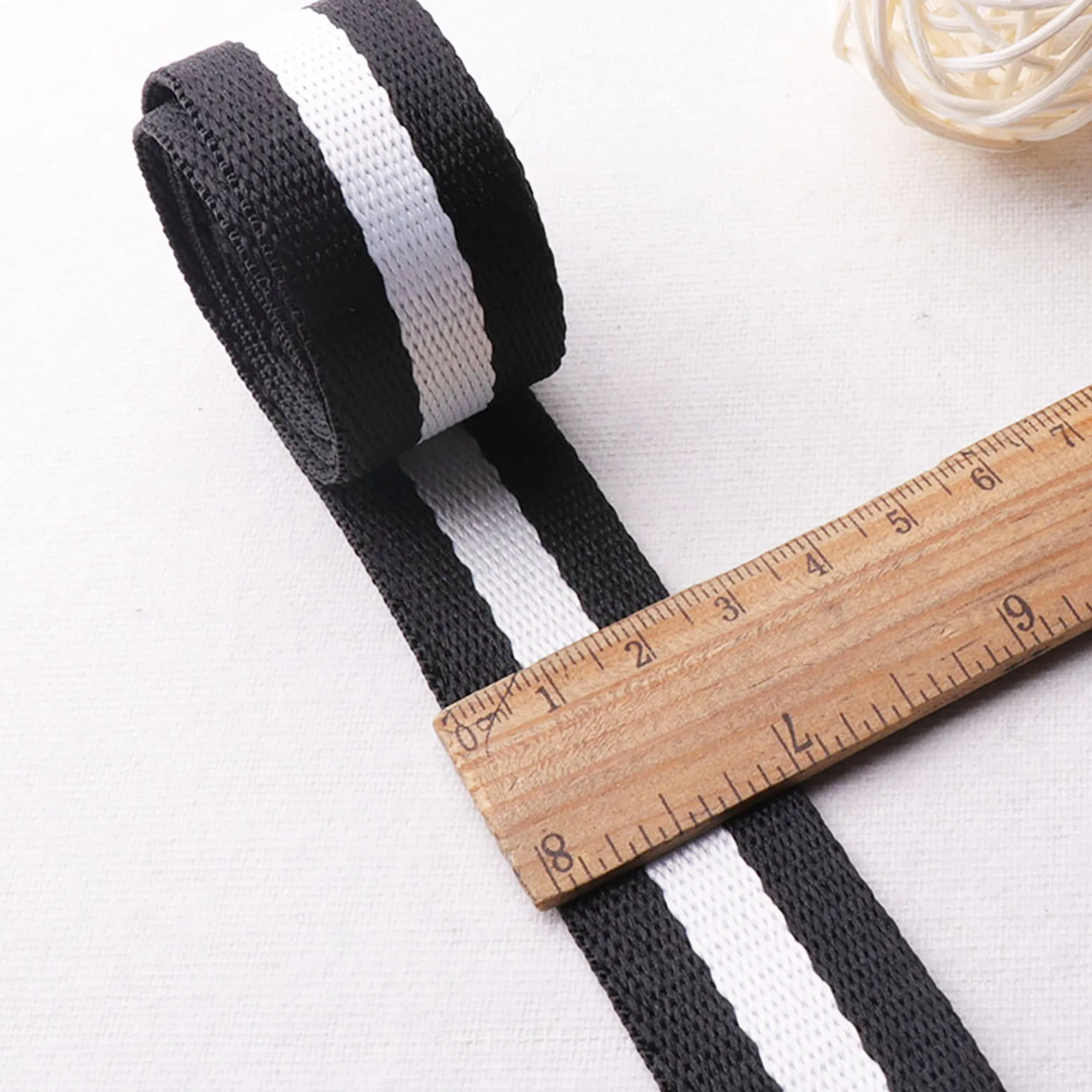 Полосатая хлопковая лента 1 дюйм (25 мм) отлично подходит для кошельков тоутов