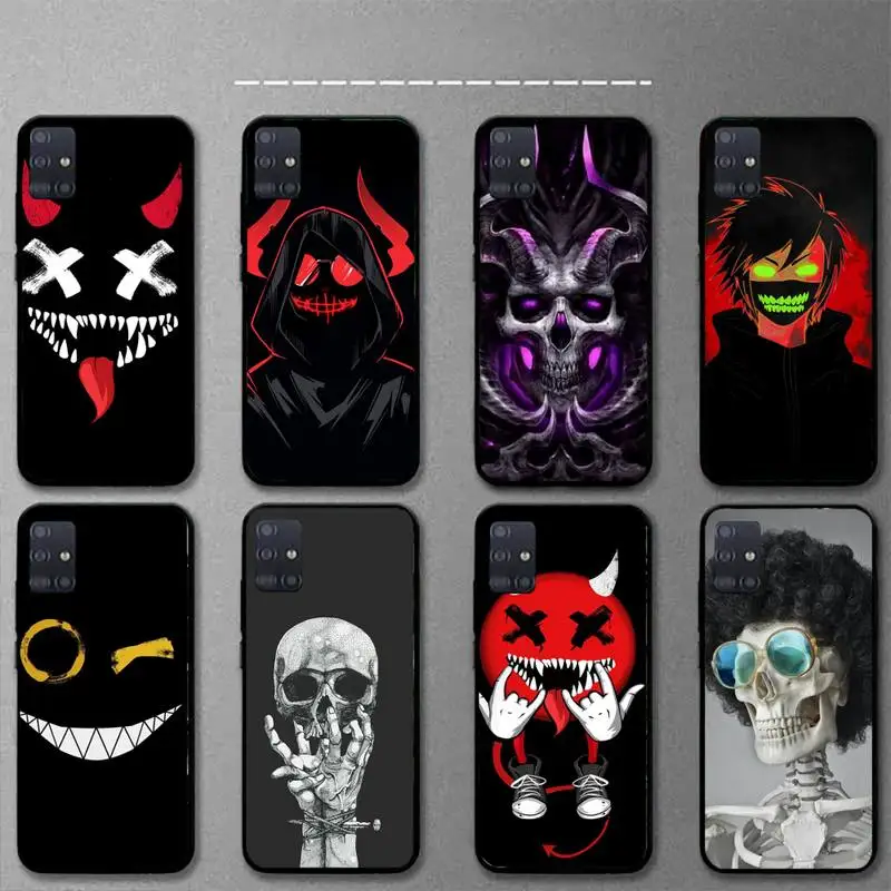 Чехол для телефона с рисунком Смайла скелета дьявола Samsung J200 J2 J7 Pro J4 PLUS J510 J6 PRIME 10