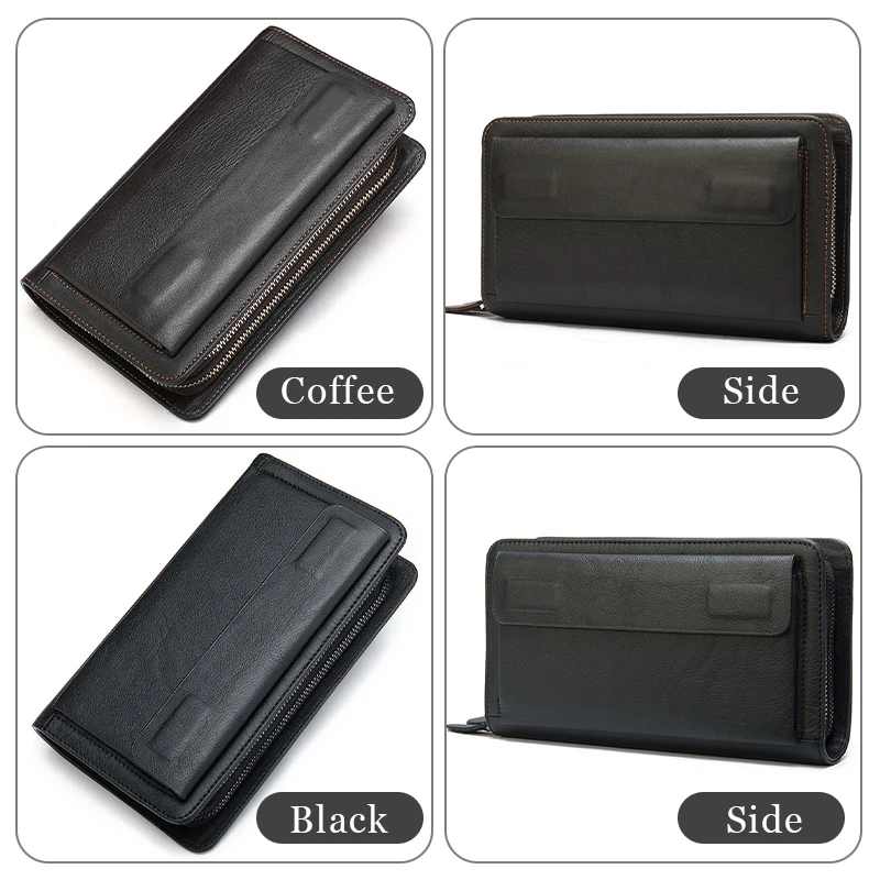 MVA клатч мужские кошельки из натуральной кожи с карманом для монет мужской