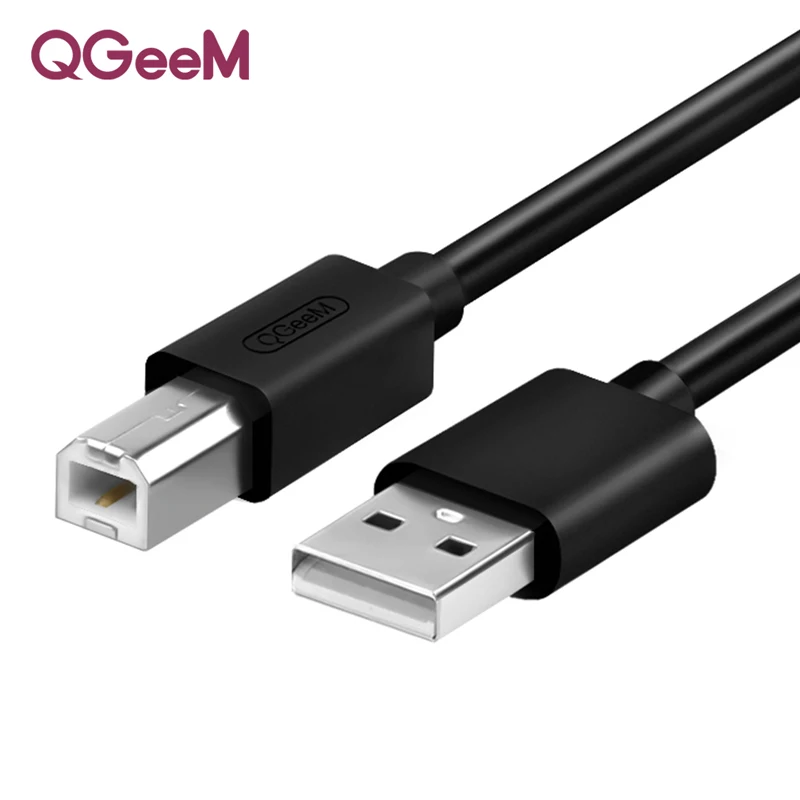 USB B Кабель USB 2,0 Тип A штекер в B Мужской Сканер кабель для синхронизации данных зарядное устройство кабель для принтера для продажи лазерного принтера