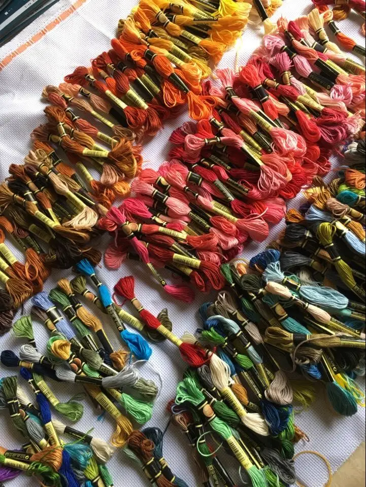 Топ CXC 10 шт. нитки для вышивки крестом/Крест вышивания крестиком/по