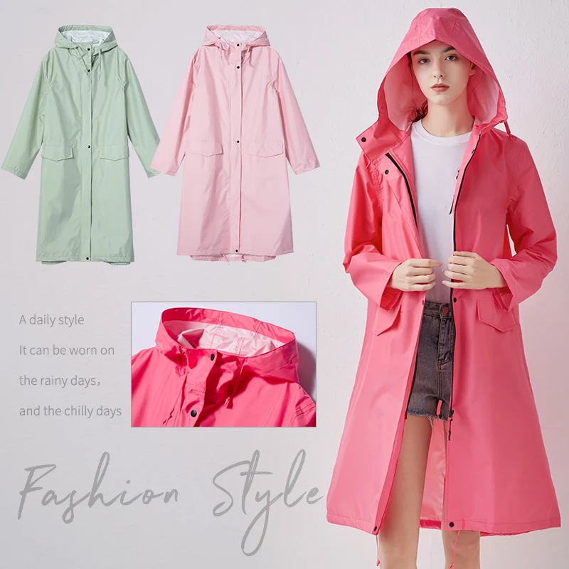 Плащ-пончо Женский длинный на молнии | Дом и сад