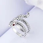 Винтажные простые милые кольца в виде змейки с серебряным покрытием кольца вечерние ювелирные подарки для женщин Свадебные аксессуары дропшиппинг