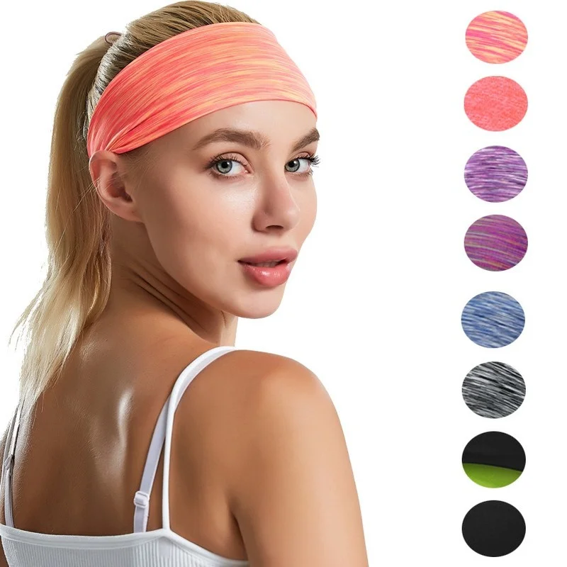 

Sports Sweat-absorbent Headband Men's and Women's Yoga Running Accessories Summer Elastic Sweat-absorbent Sports Head Bandwidth