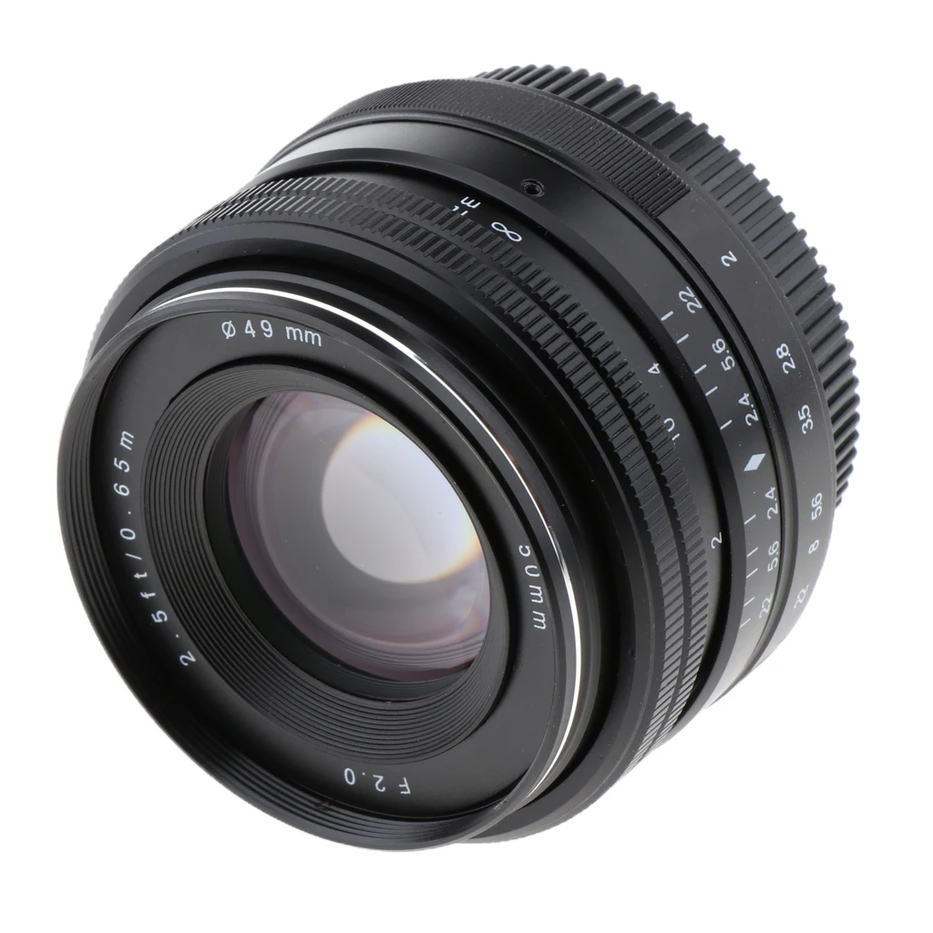 50 мм f/2,0 HD ручной фокус MF Prime объектив для Olympus Panasonic M4/3 Micro Four Third EM1, M, M10, EP5, GH3/4