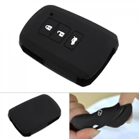 3 buttons silicone smart remote car key case protector holder key cover for toyota camry corolla avalon rav4 land cruiser
