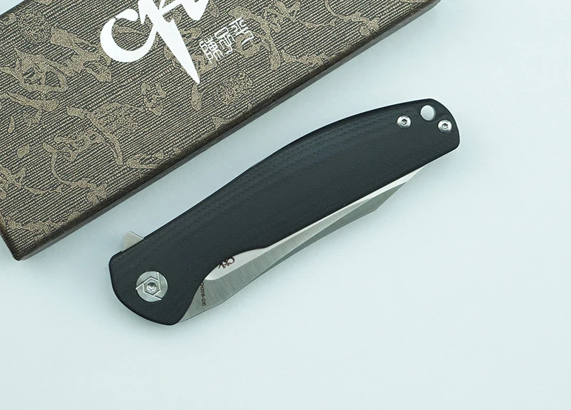 

CH3156-G10 Folding Knife D2 Blade G10/Steel Handle Outdoor Camping Survival Kitchenware Fruit Knife EDC Multi-tool Knife