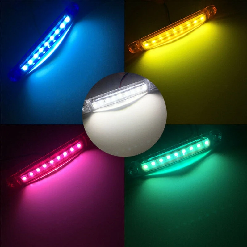 10 шт. 9 SMD светодиодный лампы для грузовиков светодиодные боковые габаритные огни