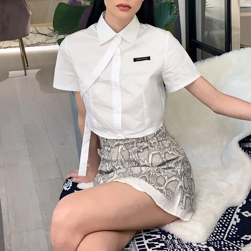 

2020 Fashion Women Casual White Blouses Long Sleeve Office Shirts Turn Down Collar Solid Pocket Shirt Ladies Tunic Top